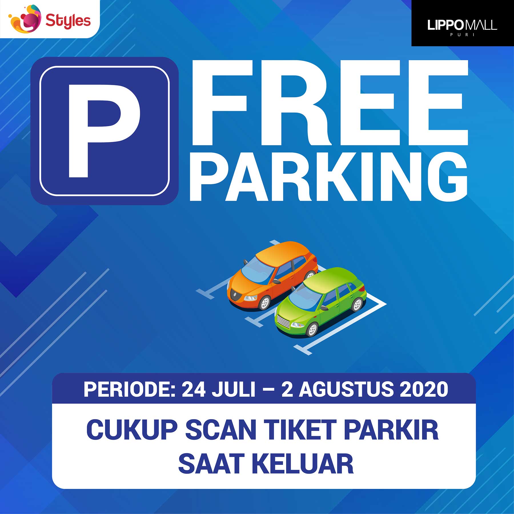 Free Parking Promo in lippo mall puri st. moritz
